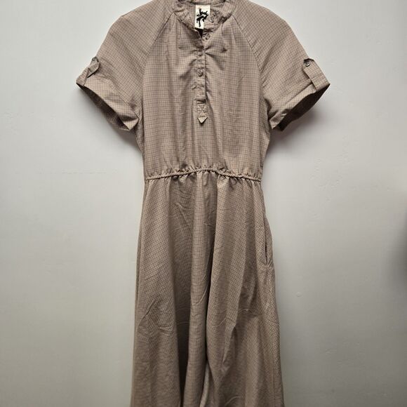 Jody T of California 1970s vintage Modest Dress School girl prairie Sz Med/Large - Picture 1 of 12